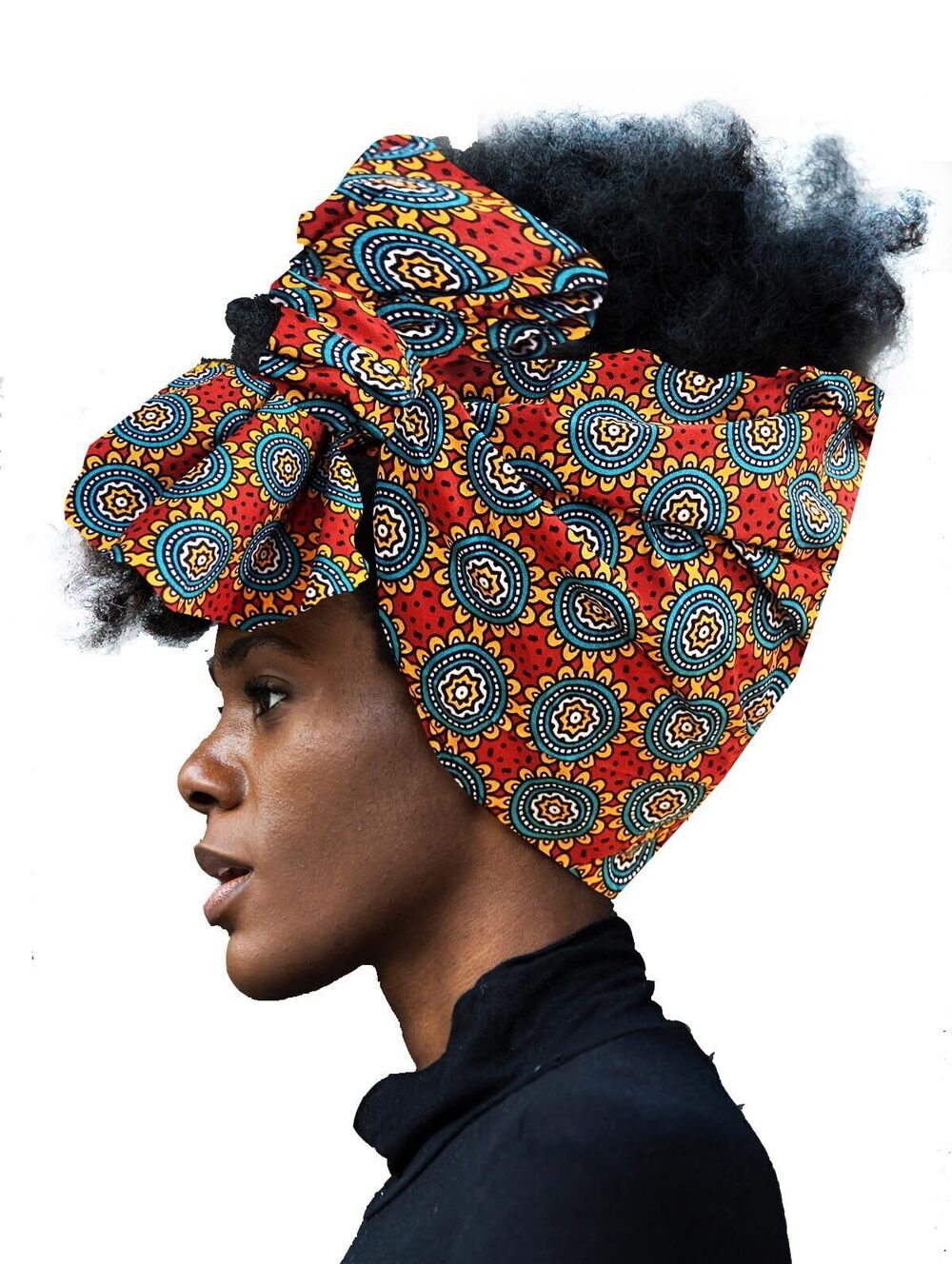 1647 African Head Wrap Extra Long 72”x22”Wax Print Head Scarf Tie Color A-J